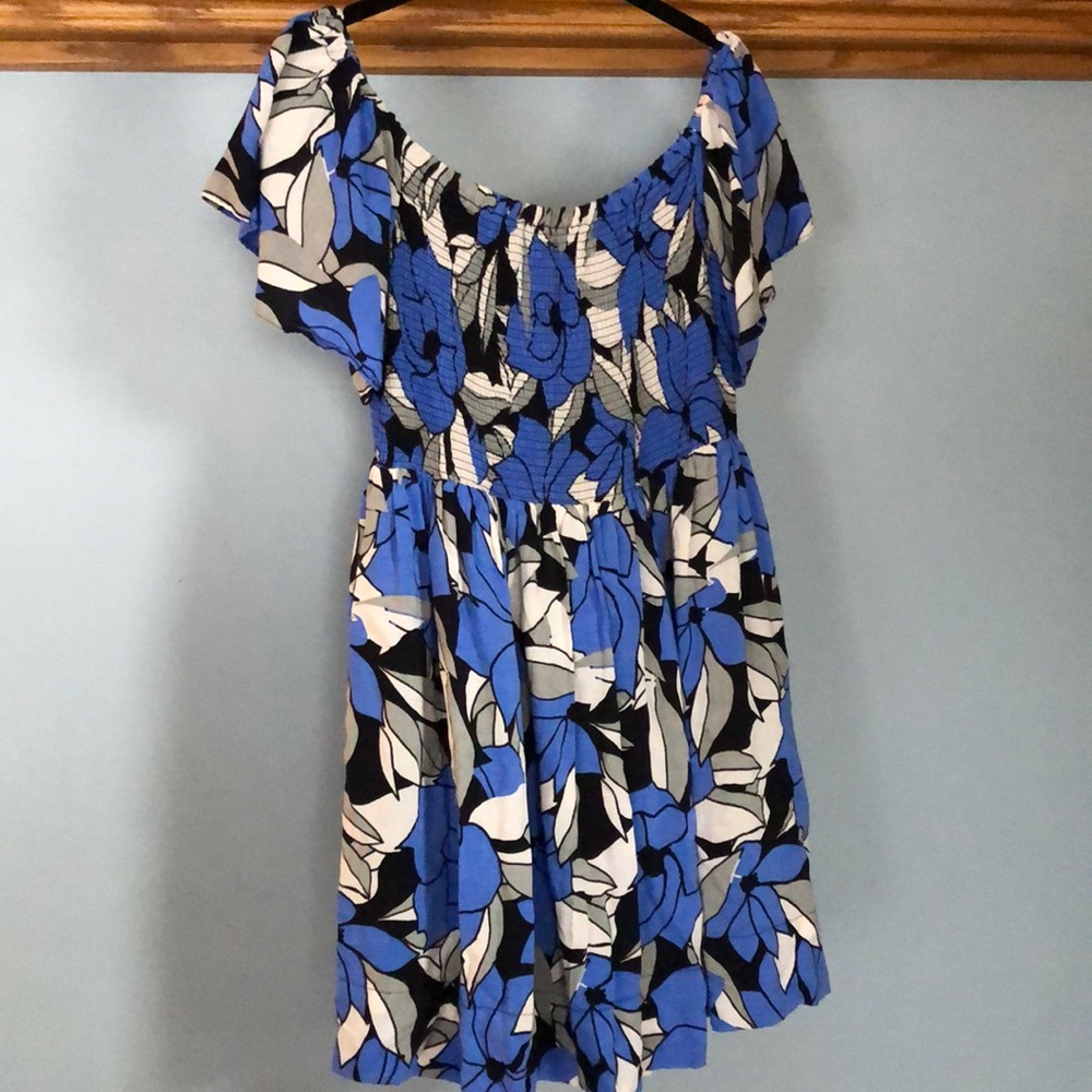 Free People Blue print dress